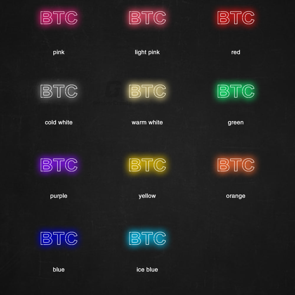 BTC Neon Signs