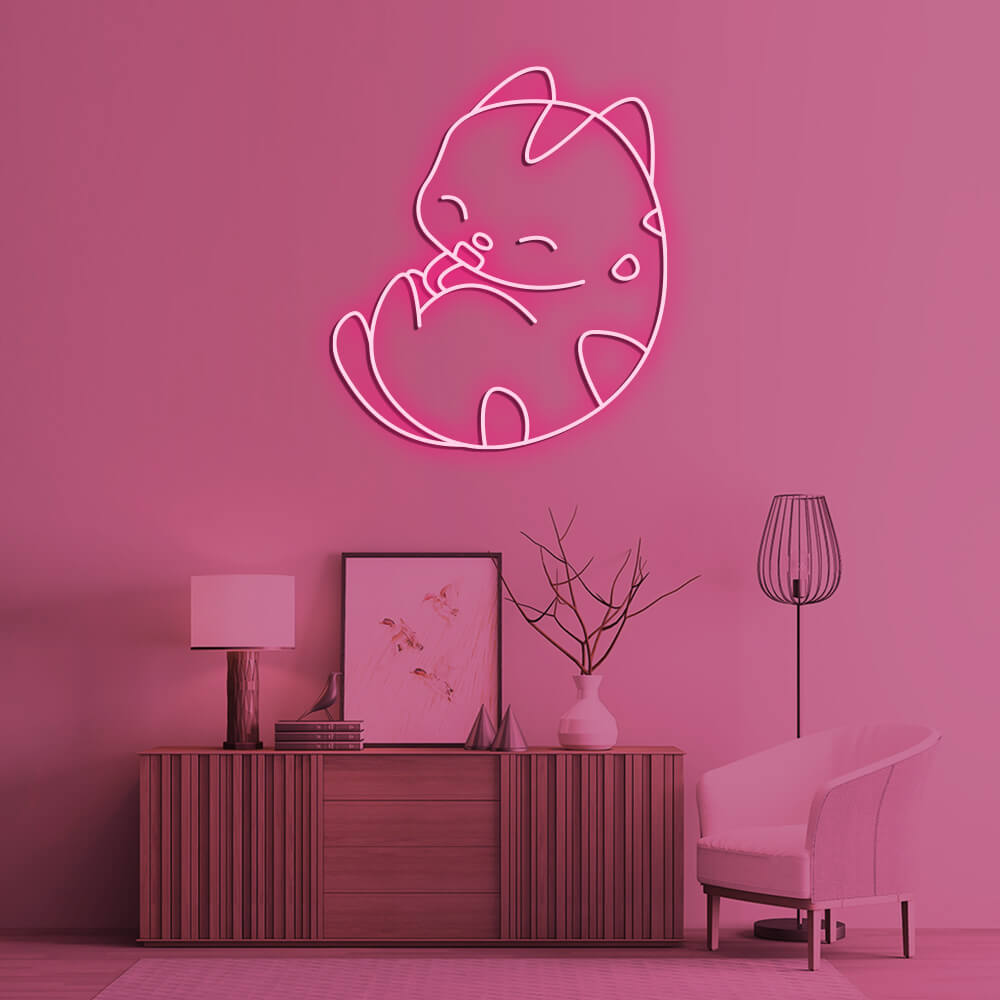 Lucky Cat - LED Neon Sign