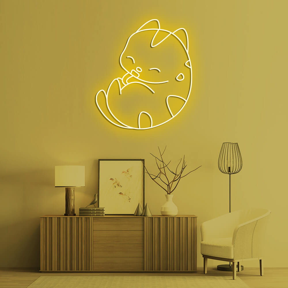 Lucky Cat - LED Neon Sign